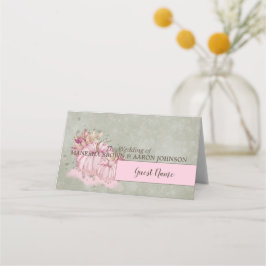 Cartão De Mesa Colheita Rosa-Pumpkin Cai - Placa de Colocação
