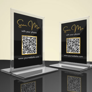 Cartão de Mesa com Código QR para Negócios | Casam