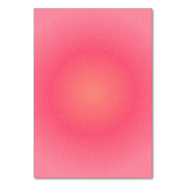 Cartão de Mesa com Gradiente Rosa Corado (Frente)