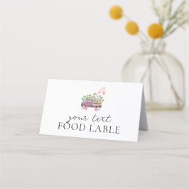 Cartão De Mesa Comida de Festas de primeiro aniversario de Bebês 