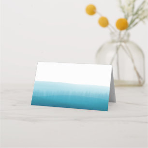 Cartão De Mesa Convidado de Mesa de Vazio de Aquarela do Oceano A