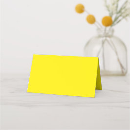 Cartão De Mesa Cor Sólido Amarelo Canário