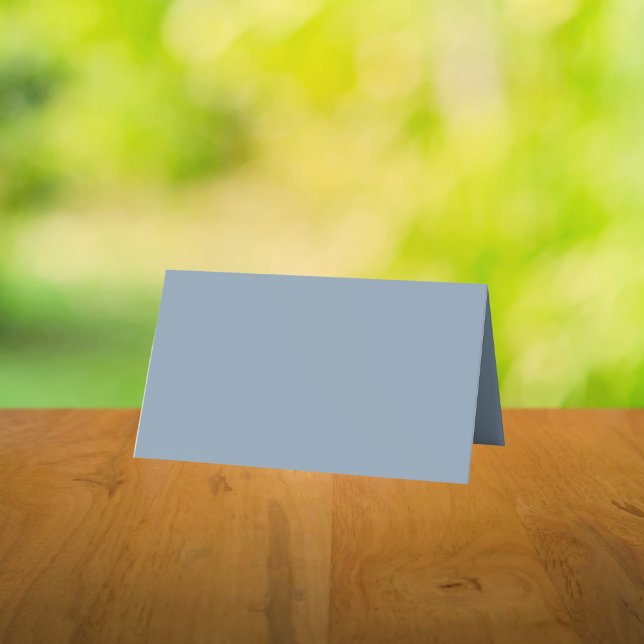 Cartão De Mesa Cor Sólido Azul Dusty (Criador carregado)