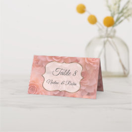 Cartão De Mesa Cores Suculentas de Esmagamento Apricot