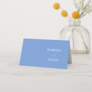 Cartão De Mesa Cornflower Blue Wedding