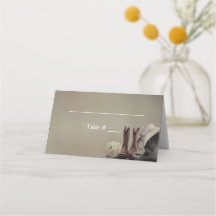 Cowboy Boots Western Wedch Place Cards