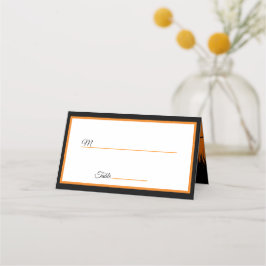 Cartão De Mesa Data da Personalização dos Nomes da Árvore Assusta