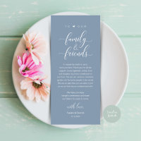 Cartão de Mesa de Agradecimento de Casamento com C