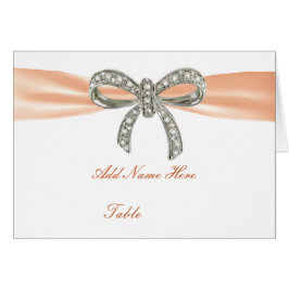 Cartão de Mesa de Casamento de Arco de Diamante La