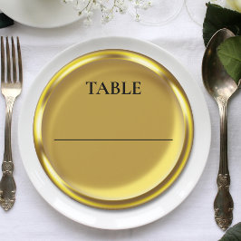 Cartão de Mesa de Casamento de Luxo Elegante de Mo