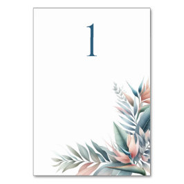 Cartão de Mesa de Casamento de Sonho Tropical Wate