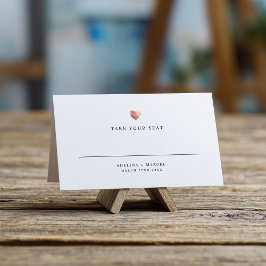 Cartão de Mesa de Casamento Dourado Elegante Moder