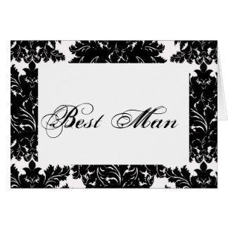 Cartão de Mesa de Casamento "Melhor Homem"