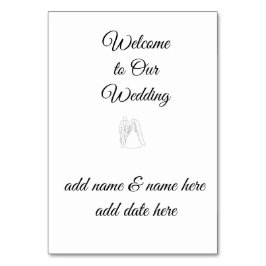 Cartão de Mesa de Casamento / Recepção