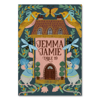 Cartão de Mesa de Contentor de Confecções Fairytal