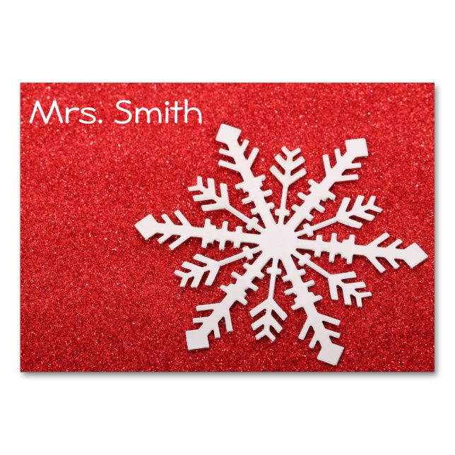 Cartão de Mesa de Natal (Frente)