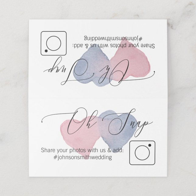 Cartão de mesa de Partilha de Fotografias Dobrado  (Exterior/Desdobrado)