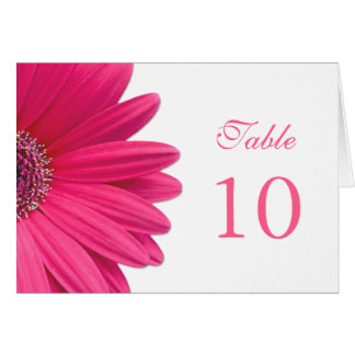 Cartão de Mesa de tenda para casamentos com flores