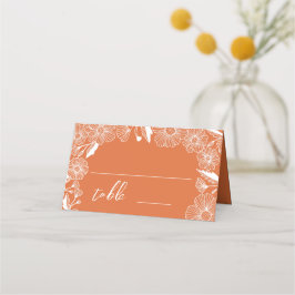 Cartão De Mesa Decoração de Casamento do Jardim de Prados de Flor