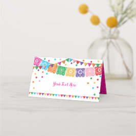 Cartão De Mesa Decoração de Festa Floral Otomi Confete Fiesta Mex