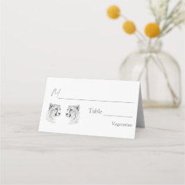 Cartão De Mesa Decoração de Mesa de Casamento Moderna e Elegante