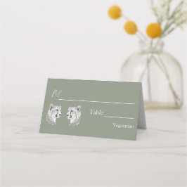 Cartão De Mesa Decoração de Mesa de Casamento Moderna Elegante co