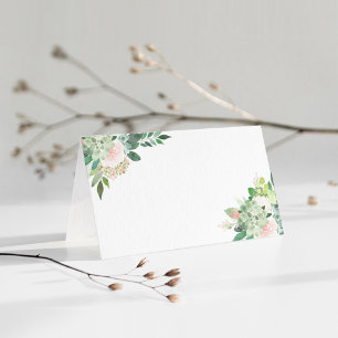 Cartão De Mesa DEVON Blush Floral Suculentas Folhagens