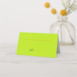 Cartão De Mesa Diversão de Casamento Rosa e Verde