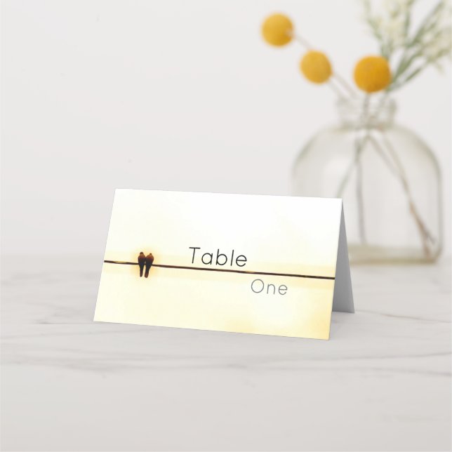 Cartão De Mesa Doves (Frente)