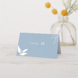 Cartão De Mesa Dusty Blue I Modern Minimalista I Branch Folaves