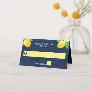 Cartão De Mesa Ela Encontrou Seu Chá de panela De Limão De Aperte