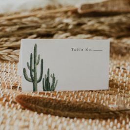 Cartão De Mesa Eleanor - Placa Mínima de Cactus Boêmia