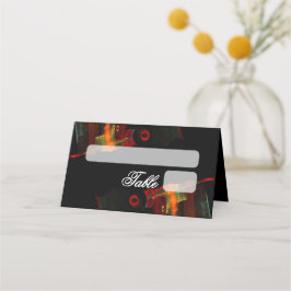 Cartão De Mesa Elegant Classic Modern Trendy Pattern #903 Wedding