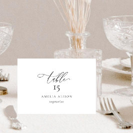 Cartão de Mesa Elegante e Moderno com opção de ref