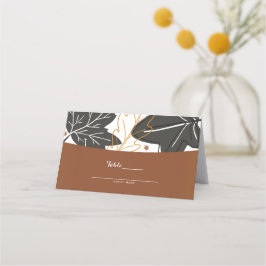 Cartão De Mesa Elegante Fantasioso Assento de Cadeira de Casament