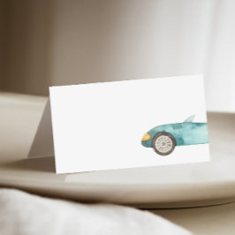 Cartão De Mesa Enchimento de Carro Race no Buffet