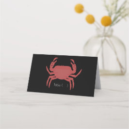 Cartão De Mesa Ensaio de Casamento Minimalista Preto com Carangue