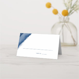 Cartão De Mesa Escort de Casamento de Cor Azul Indigo /