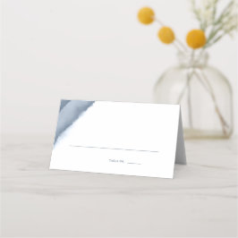 Cartão De Mesa Escort De Casamento De Cor De Água De Ombre Azul S