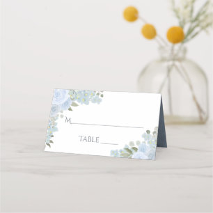 Cartão De Mesa Escrita de Casamento Elegante Russo Floral Dusty B