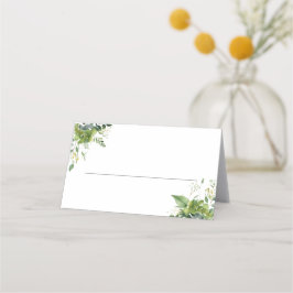 Cartão De Mesa Eucalipto Verde Floral Elegante Casamento