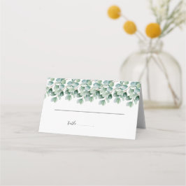 Cartão De Mesa Eucalyptus Botanical Greenery Casamento