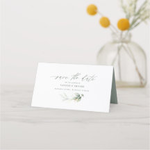 Eucalyptus sage green gold casamento salvar a data