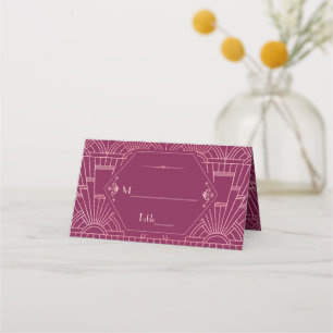 Cartão De Mesa Excelente Rosa Cooper 1920 Gatsby