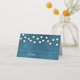 Cartão De Mesa Fairy Bokeh String Lights Garland Weding