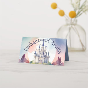 Cartão De Mesa Fairy Tale Castle Party
