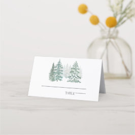 Cartão De Mesa Feriado de inverno
