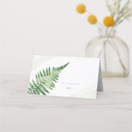 Cartão De Mesa Fern Verde Minimalista