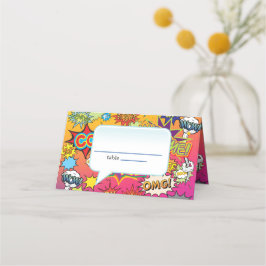 CARTÃO DE MESA FILME DE FALA DE CÓDIGO DE CÓDIGO DE BOLHA DE GEEK