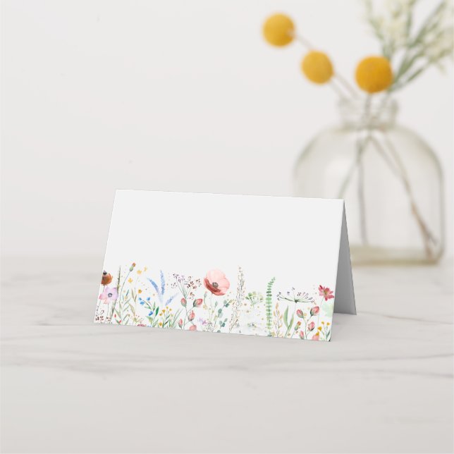 Cartão De Mesa Flor selvagem (Frente)